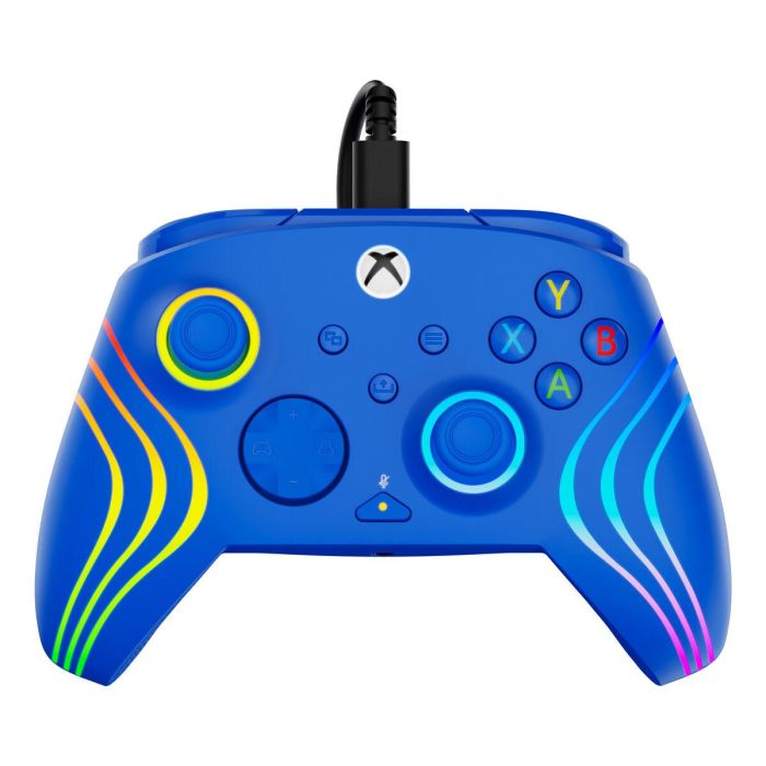 Turtle Beach TUR0840454400090 Gamepad Afterglow Wave con cable RGB, compatible con Xbox Series X|S, Xbox One y PC, color Azul 1