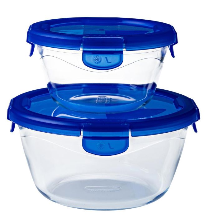 Recipiente Redondo Boro 70Cl Cook&Go Pyrex 15,5x15,5x8,5 cm-0,7 L 1