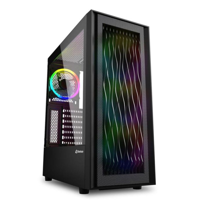 Caja Semitorre ATX Sharkoon RGB Wave Negro