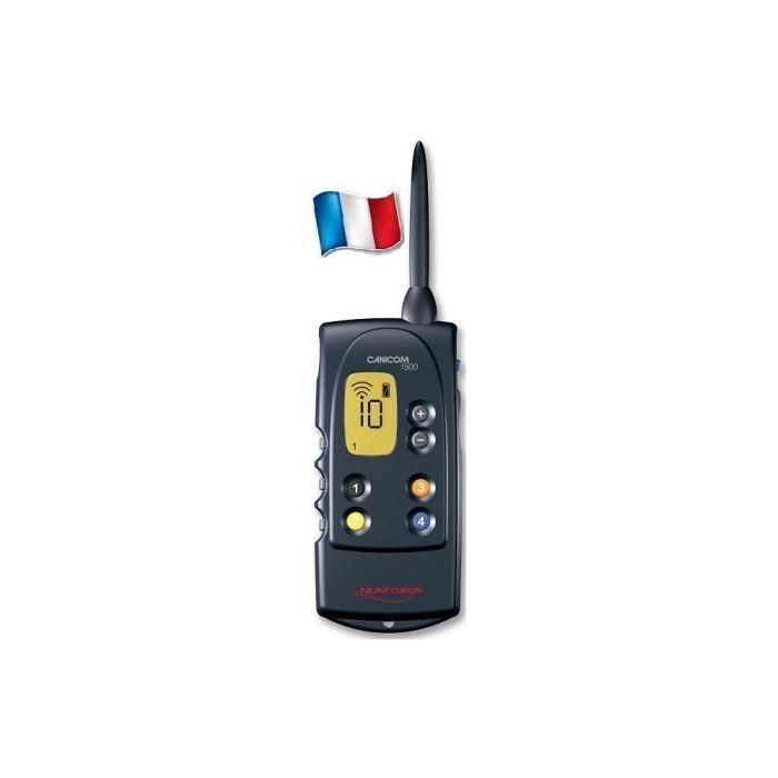 Num'Axes CANICOM 1500 Set de Adiestramiento Remoto para Perros - Control 1-4 Collares, 1500m, Sonido, Flash, 18 Niveles Estáticos 2 Num'Axes CANICOM 1500 Set de Adiestramiento Remoto para Perros - Control 1-4 Collares, 1500m, Sonido, Flash, 18 Niveles Estáticos 2