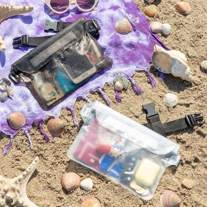 Innovagoods Riñoneras Impermeables Wannis V0103704 Set de 2 con Correa Ajustable Ideal para Playa y Piscina 2