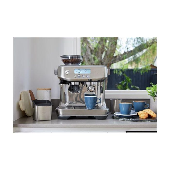Sage Cafetera Espresso Manual con Molinillo Barista, 3 Segundos, Acero Inoxidable 3