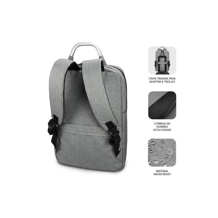 Mochila para Portátil y Tablet con Salida USB Subblim SUB-BP-3EAP001 Gris 2