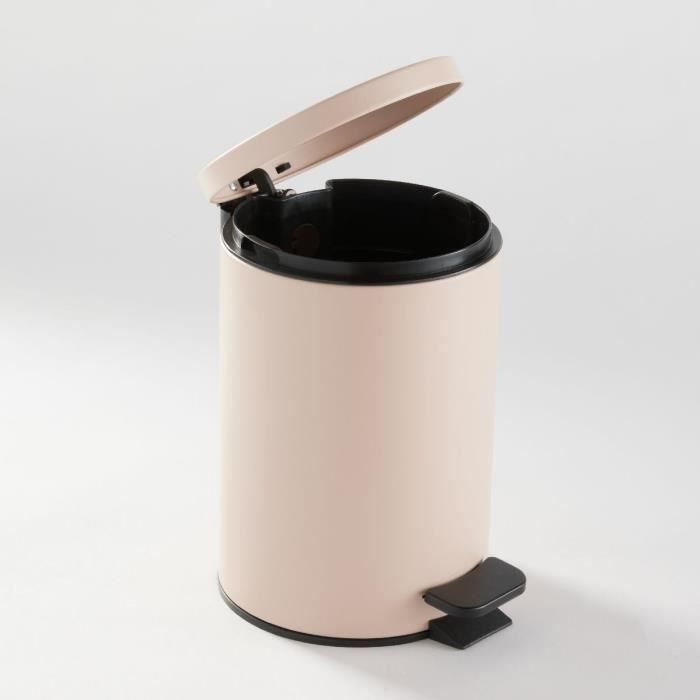 Papelera de baño - HOY - UTILITY - 3 L - Ø 17 x H 25 cm - Polipropileno - Rosa suave 2 Papelera de baño - HOY - UTILITY - 3 L - Ø 17 x H 25 cm - Polipropileno - Rosa suave 2
