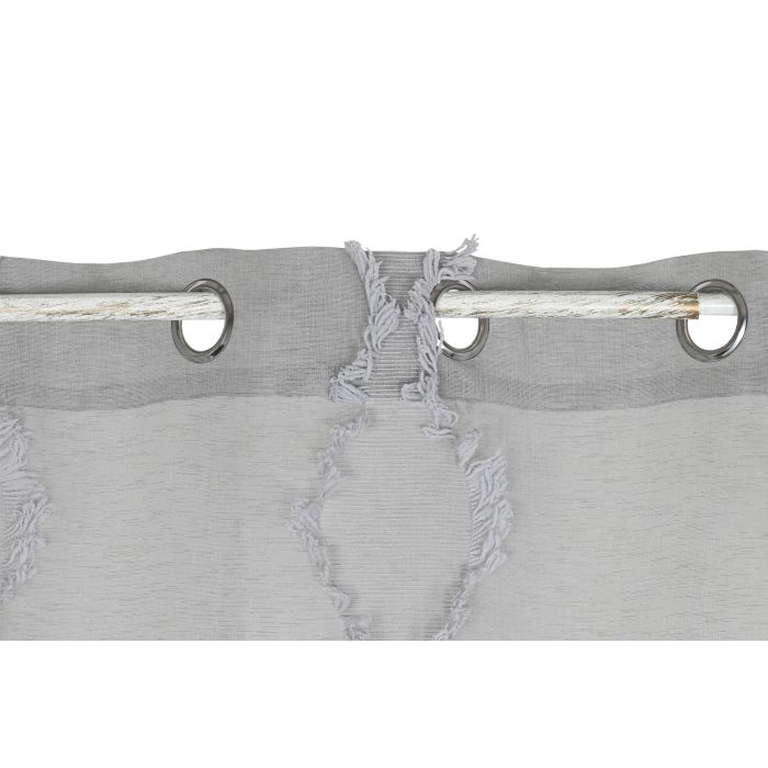 Cortina Urban DKD Home Decor Gris Claro 260 x 140 cm (2 Unidades) 1
