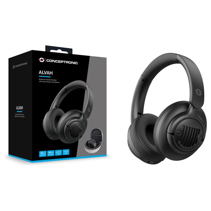 Conceptronic Auriculares ALVAH02B Inalámbricos Negro con Cancelación Activa de Ruido Bluetooth 5.4 3 Conceptronic Auriculares ALVAH02B Inalámbricos Negro con Cancelación Activa de Ruido Bluetooth 5.4 3