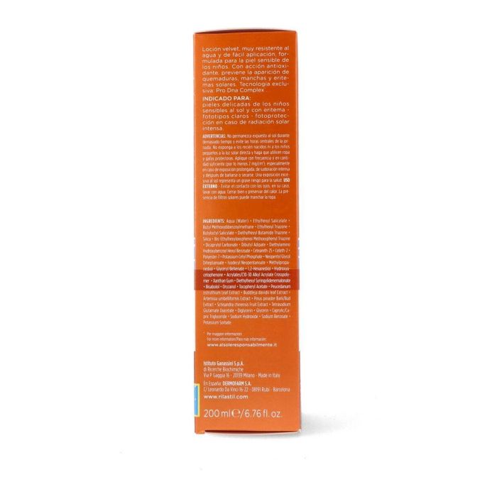 Rilastil SUN SYSTEM SPF50+ BABY Leche Velluto Protector Solar Corporal Infantil Hipoalergénico Piel Sensible 200ml Testado Pediátricamente 1 Rilastil SUN SYSTEM SPF50+ BABY Leche Velluto Protector Solar Corporal Infantil Hipoalergénico Piel Sensible 200ml Testado Pediátricamente 1