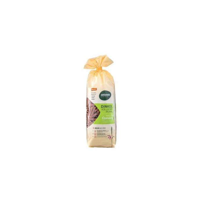 NATURATA Macarrones de Espelta Integral Demeter 500g, pasta con harina integral de espelta para salsas de tomate o boloñesa
