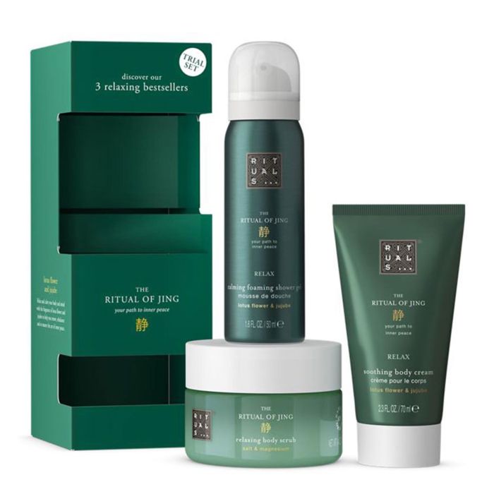 Rituals The Ritual of Jing Trial Set - Gel de Ducha, Crema y Exfoliante Corporal - 3 Piezas
