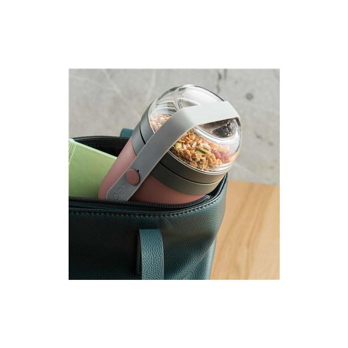 Berghoff 3950122 Recipiente Dual para Evitar que los Ingredientes se Empapen Manteniéndolos Crujientes Hasta el Momento de Comer 2