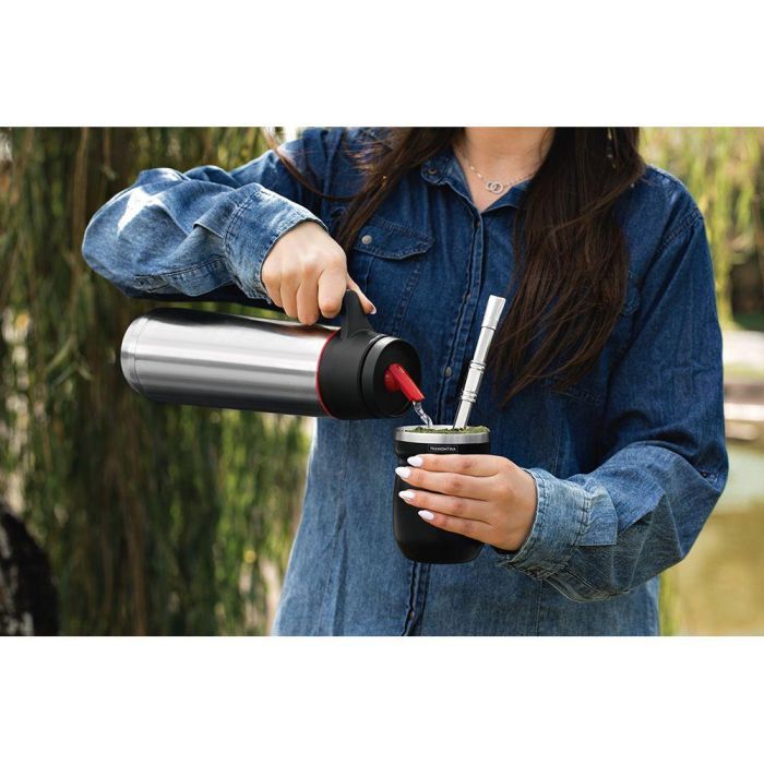 Tramontina Recipiente para Mate de Acero Inoxidable Negro 240 ml Tramontina Recipiente para Mate de Acero Inoxidable Negro 240 ml
