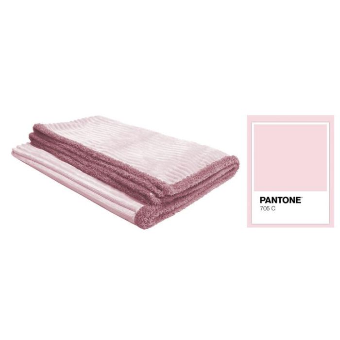 Manta Scandi DKD Home Decor Rosa 200 x 2 x 150 cm