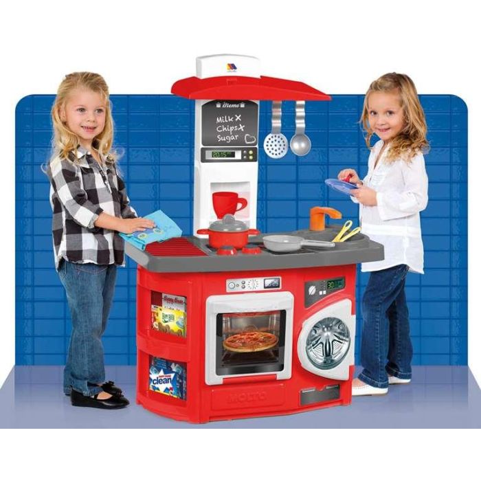 Molto Cocina Infantil Roja con 12 Accesorios, 81 cm 3 Molto Cocina Infantil Roja con 12 Accesorios, 81 cm 3
