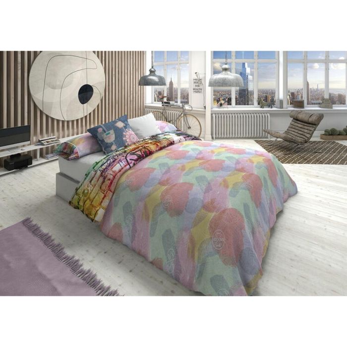 Juego de funda nórdica Lois FAME P. Gris Cama de 105 2 Piezas 0 Juego de funda nórdica Lois FAME P. Gris Cama de 105 2 Piezas 0