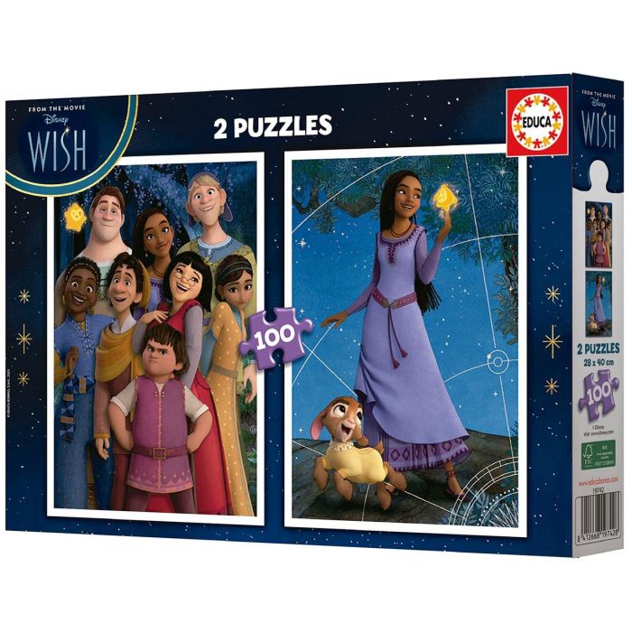 Educa Puzzle 2X100 Wish 19742 | 2 Puzzles de 100 Piezas | Cartón Reciclado | +6 Años 3