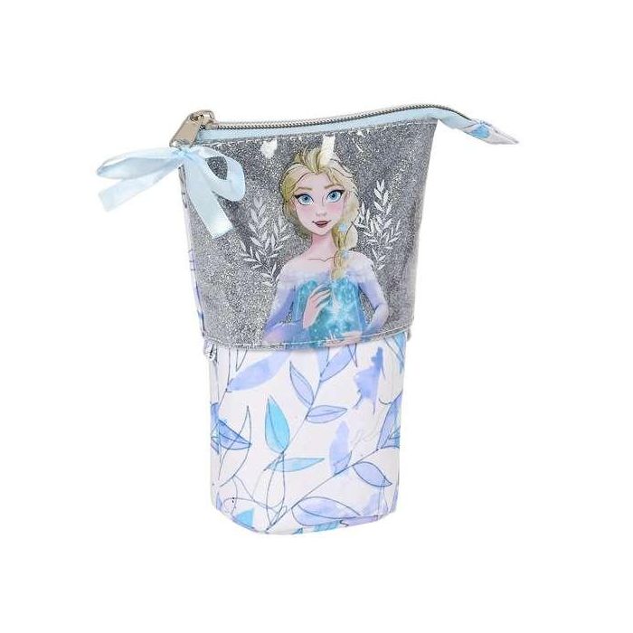 Estuche Escolar Frozen Memories Azul Blanco 8 x 19 x 6 cm 6