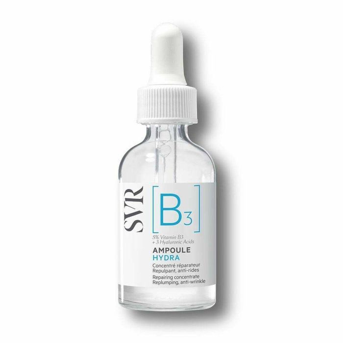 SVR Laboratoire Dermatologique B3 Ampoule Hydra - Crema Antiarrugas y Antiedad con 3 Ácidos Hialurónicos para Hidratación Profunda - 30 ml SVR Laboratoire Dermatologique B3 Ampoule Hydra - Crema Antiarrugas y Antiedad con 3 Ácidos Hialurónicos para Hidratación Profunda - 30 ml