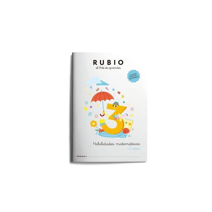 Cuaderno Rubio Habilidades Matematicas +3 Años