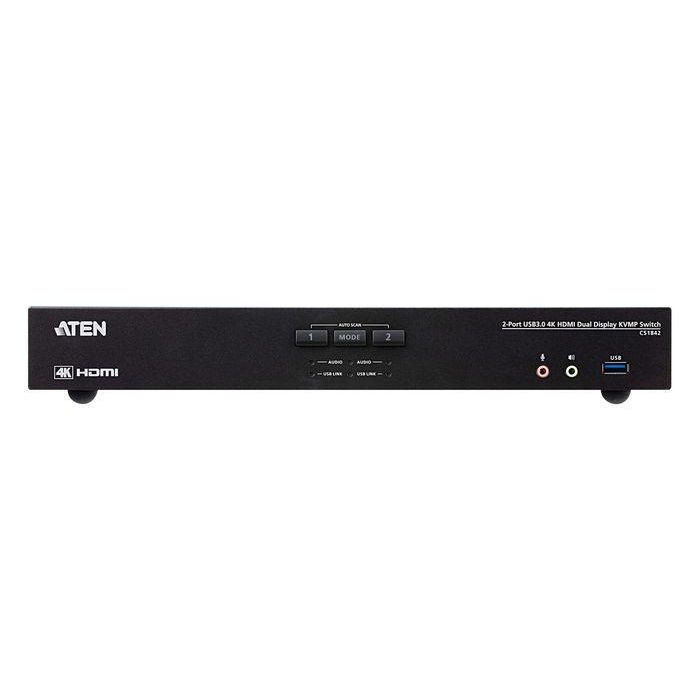 Aten CS1842 2-Port USB 3.0 4K HDMI Dual Display KVMP Switch 2