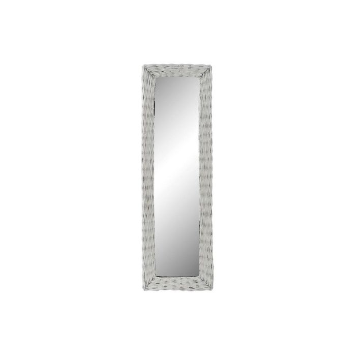 Espejo de pared DKD Home Decor Blanco Cottage Trenzado 43 x 4 x 132,5 cm Espejo de pared DKD Home Decor Blanco Cottage Trenzado 43 x 4 x 132,5 cm