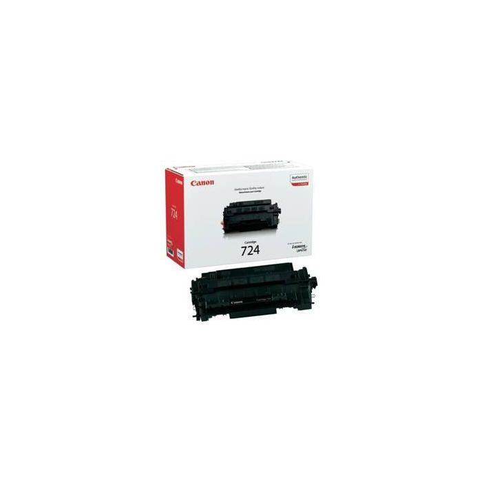 Canon 724 LBP6750DN Cartucho de Tóner Negro Compatible con Impresoras Canon i-SENSYS, Rendimiento de 6000 Páginas