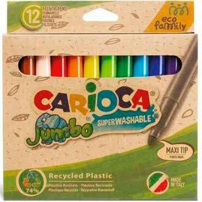 Set de Rotuladores Carioca Jumbo Eco Family 24 Piezas Multicolor (24 Unidades) 1