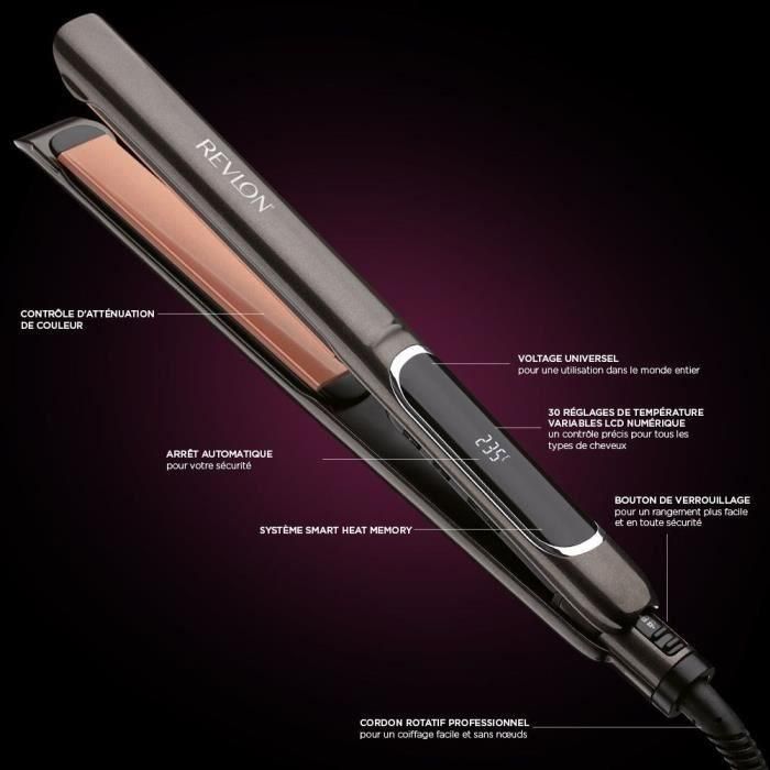 Plancha de Pelo Revlon RVST2175E Negro 2 Plancha de Pelo Revlon RVST2175E Negro 2
