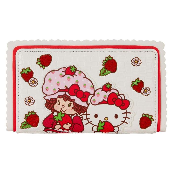 Loungefly Cartera Hello Kitty & Friends x Strawberry Scented, Billetera de Cuero Sintético con Aroma a Fresa, 7 Ranuras, 16.5x10cm 0 Loungefly Cartera Hello Kitty & Friends x Strawberry Scented, Billetera de Cuero Sintético con Aroma a Fresa, 7 Ranuras, 16.5x10cm 0