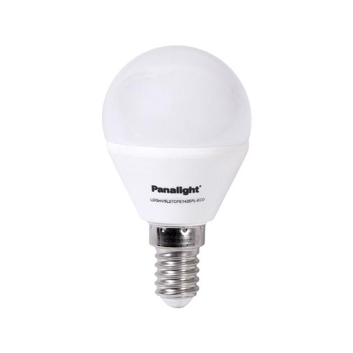 Panasonic-Panalight LDGHV5L27CFE142EPL-ECO Lámpara LED Esférica Frost E14 4W 2700K Pack de 4 1 Panasonic-Panalight LDGHV5L27CFE142EPL-ECO Lámpara LED Esférica Frost E14 4W 2700K Pack de 4 1