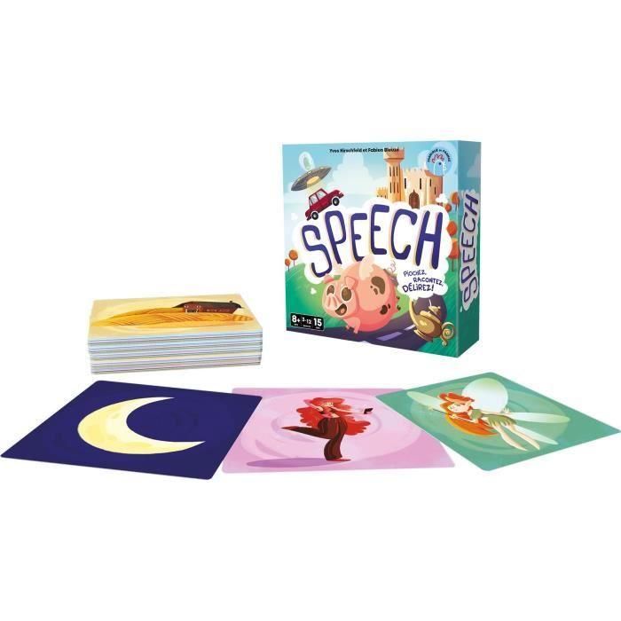 Discurso - Asmodee - Inventa una historia - 4 modos de juego - 15 minutos - A partir de 8 años 1 Discurso - Asmodee - Inventa una historia - 4 modos de juego - 15 minutos - A partir de 8 años 1
