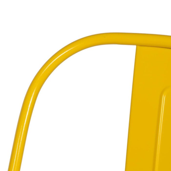 Silla Apilable Amarillo Metal Dallas 45 X 52,50 X 85 cm