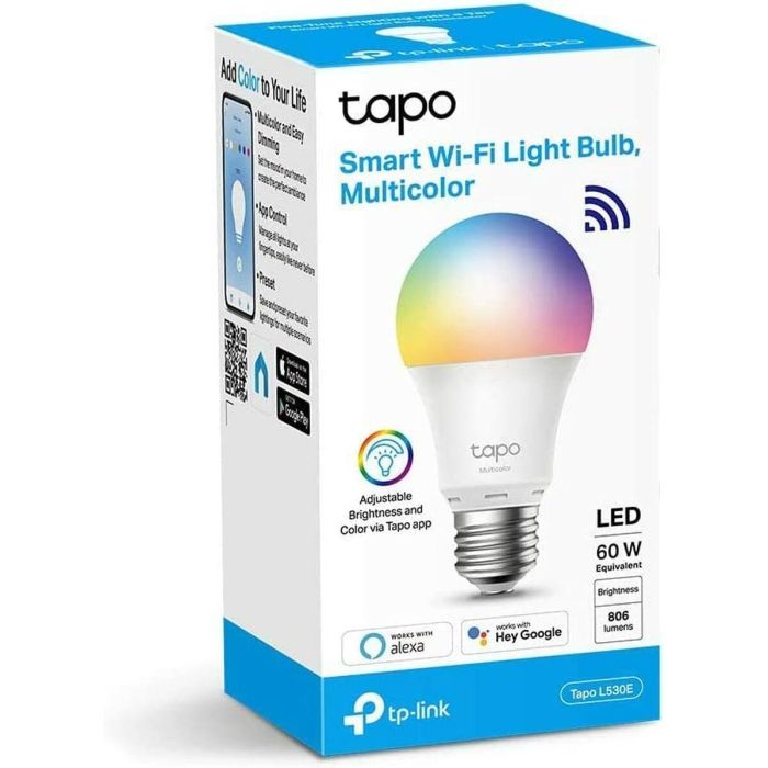 Bombilla Inteligente LED TP-Link Tapo L530E Wifi 8,7 W E27 60 W 2500K - 6500K 1