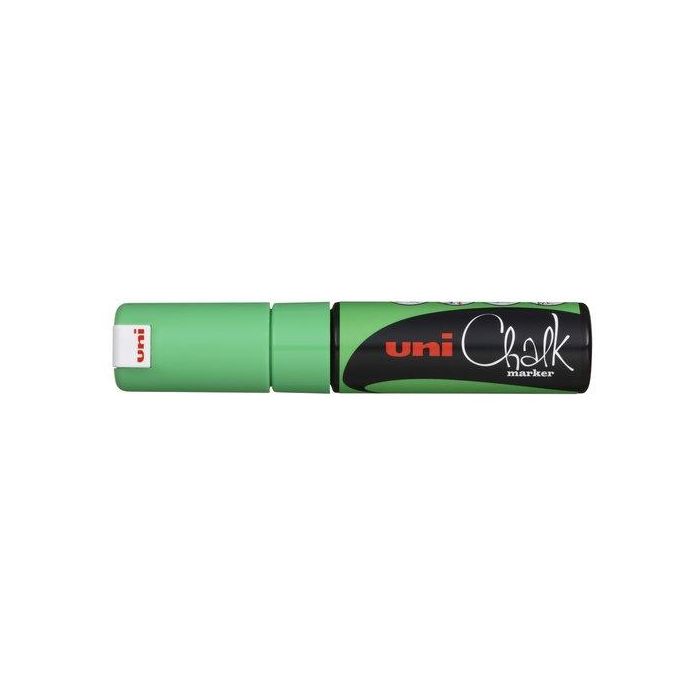Marcador Tiza Liquida Uni-Ball Chalk Marker Pwe-8K 8.0 Mm Verde 6 unidades
