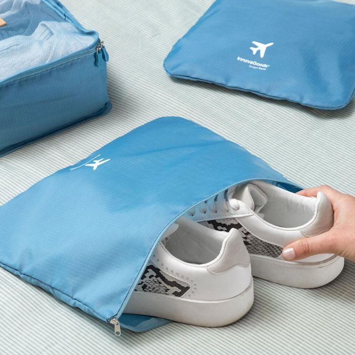Set de Bolsas Organizadoras para Maletas Luggan InnovaGoods 6 Piezas 7 Set de Bolsas Organizadoras para Maletas Luggan InnovaGoods 6 Piezas 7