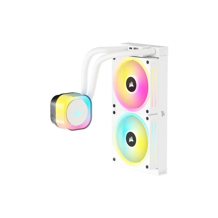 Corsair H100i iCUE LINK Refrigeración Líquida AIO 240mm Blanco RGB 3