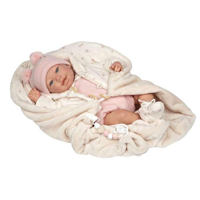 Muñeca reborn arias 45 cm elba c/manta 18 Muñeca reborn arias 45 cm elba c/manta 18