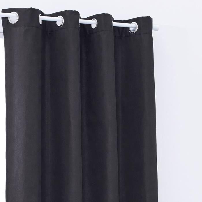 Cortina opaca lisa TODAY Essential - 140 x 240 cm - Carbón 1 Cortina opaca lisa TODAY Essential - 140 x 240 cm - Carbón 1