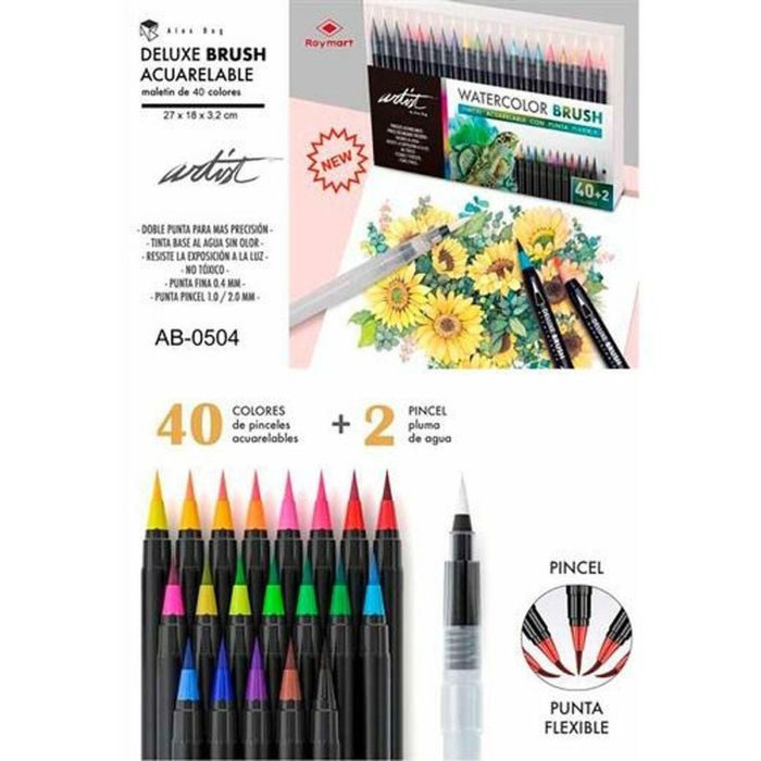 Set de Rotuladores Alex Bog Deluxe Brush Acuarelable Multicolor 2