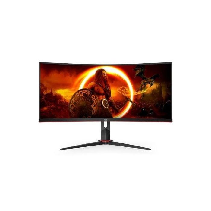 Monitor Gaming Ultraparonámico Curvo AOC CU34G2XP/BK 34"/ WQHD/ 1ms/ 180Hz/ VA/ Negro Monitor Gaming Ultraparonámico Curvo AOC CU34G2XP/BK 34"/ WQHD/ 1ms/ 180Hz/ VA/ Negro