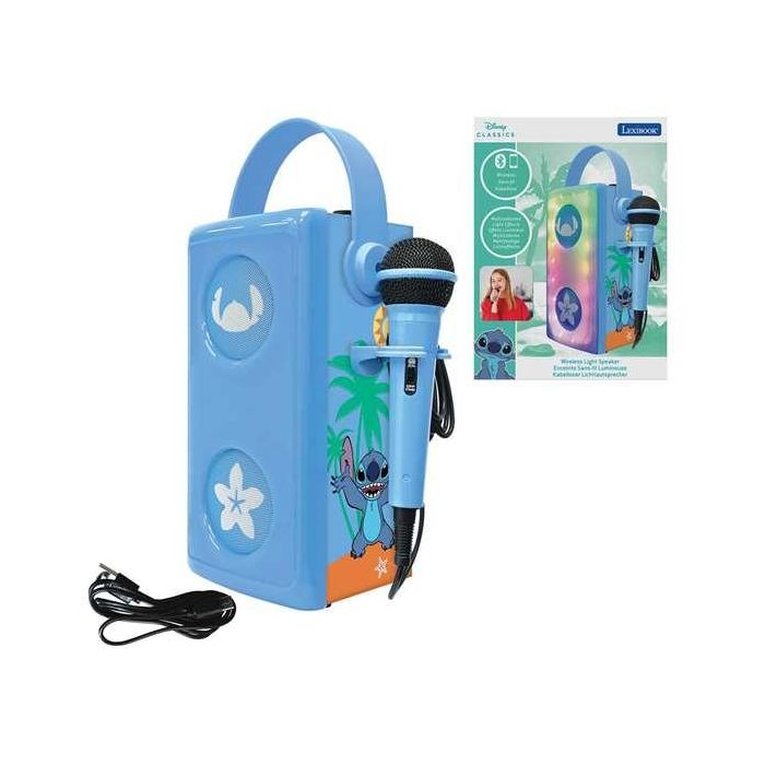 Lexibook Altavoz Infantil Stitch Bluetooth con Micrófono 30
