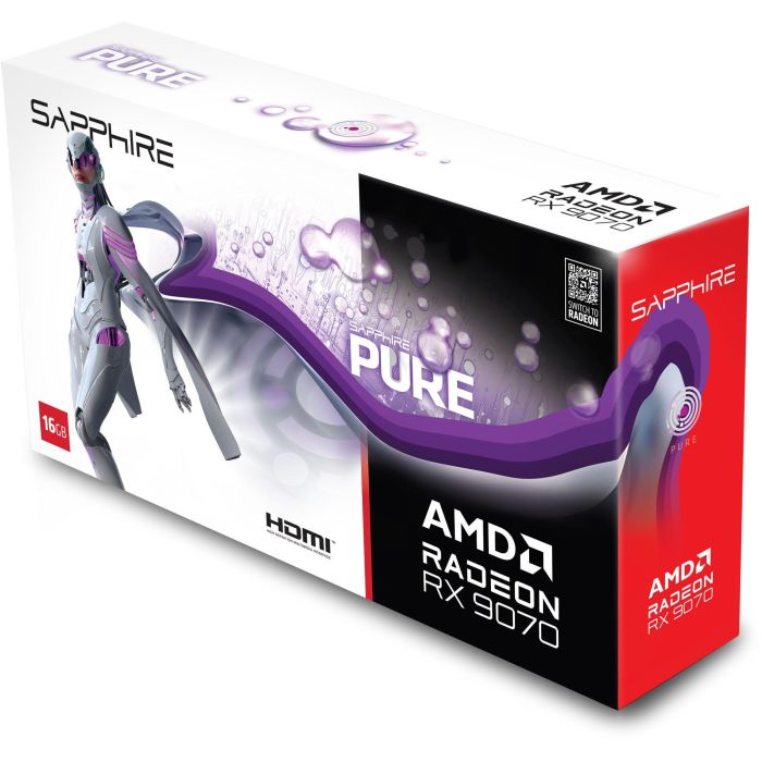 Sapphire RX 9070 16GB GDDR6 Pure Radeon OC Tarjeta Gráfica Gaming 3 Ventiladores Blanca 5 Sapphire RX 9070 16GB GDDR6 Pure Radeon OC Tarjeta Gráfica Gaming 3 Ventiladores Blanca 5