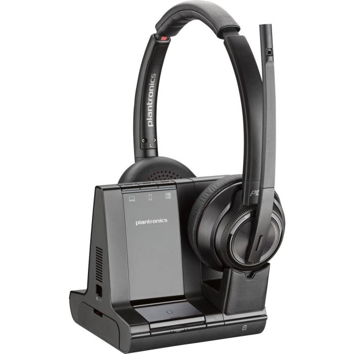 Poly Savi 8220-M UC DECT Headset Binaural para Microsoft Teams, USB-A, Inalámbrico, con Diadema, Negro 2