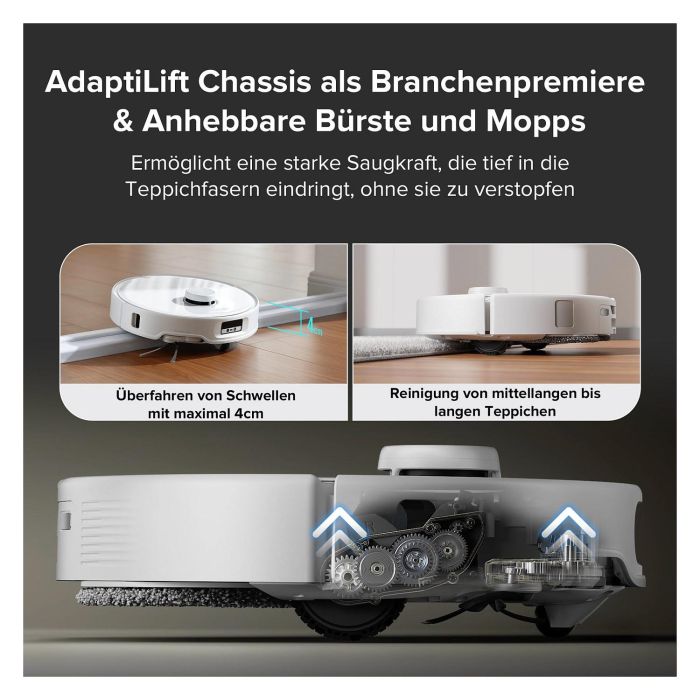 Roborock Qrevo Curv 5A1 Robot Aspirador y Fregador con Estación Base Multifunción Sin Bolsa, Color Negro y Blanco Roborock Qrevo Curv 5A1 Robot Aspirador y Fregador con Estación Base Multifunción Sin Bolsa, Color Negro y Blanco