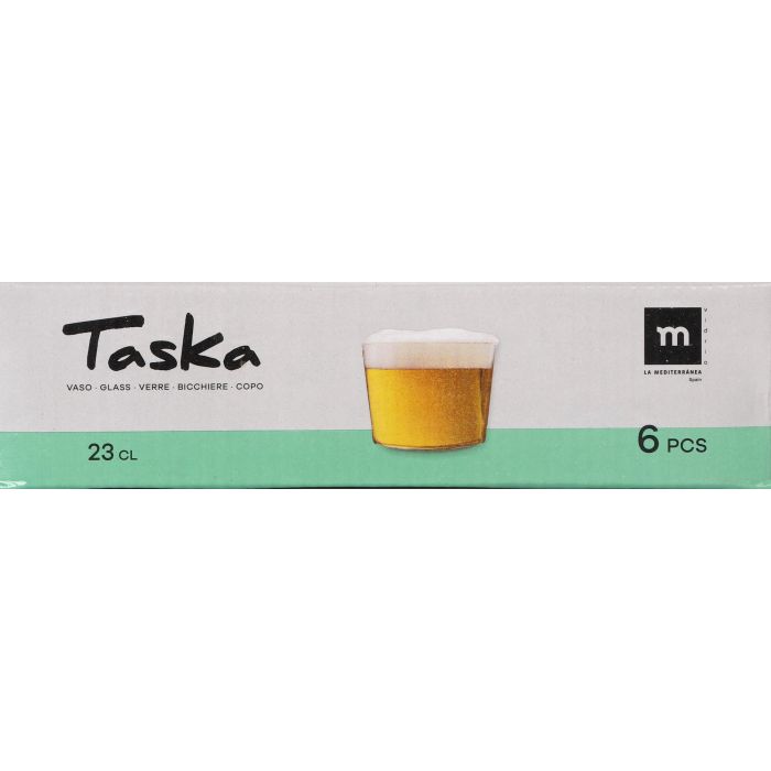 Set de 6 Vasos Chiquito 230 cc Taska - Inde (8 Cajas) 1 Set de 6 Vasos Chiquito 230 cc Taska - Inde (8 Cajas) 1