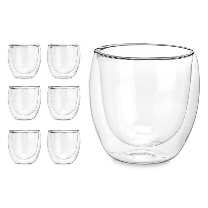 Vaso de Vidrio Borosilicato Vivalto 245 ml - 8x8x8 cm (24 Unidades) 1 Vaso de Vidrio Borosilicato Vivalto 245 ml - 8x8x8 cm (24 Unidades) 1