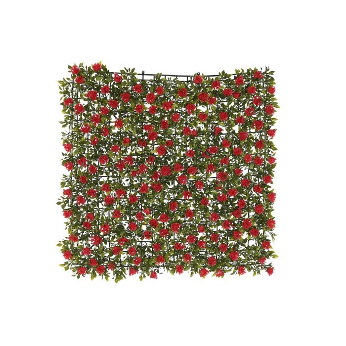 Jardin Vertical DKD Home Decor Verde Rojo 50 x 5 x 50 cm (4 Unidades)