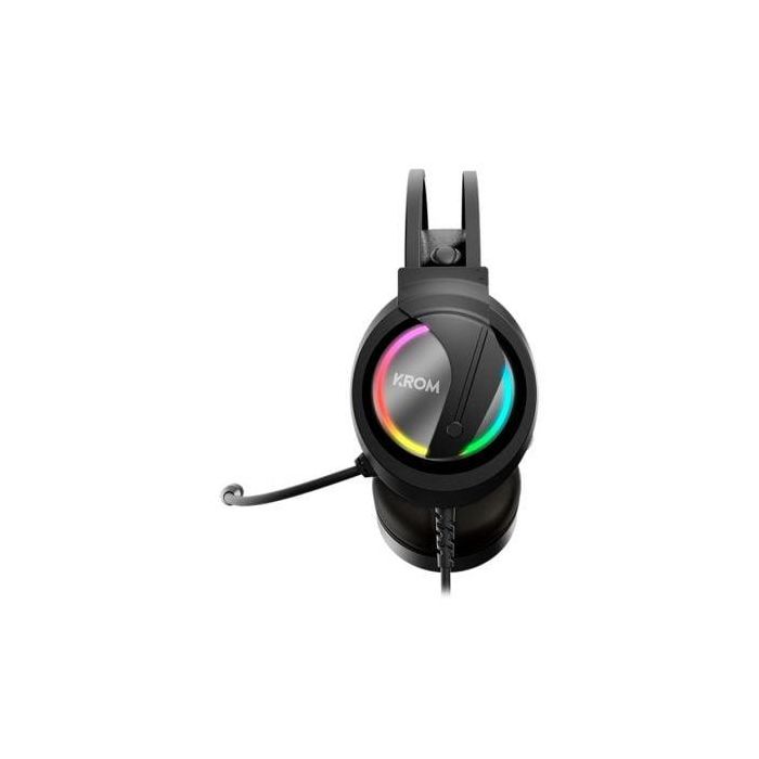 Krom NXKROMKAPPA Auriculares Gaming Estéreo con Micrófono Flexible, RGB LED Rainbow, Drivers 50mm, Jack 3.5 / USB, para PC, Negros 3 Krom NXKROMKAPPA Auriculares Gaming Estéreo con Micrófono Flexible, RGB LED Rainbow, Drivers 50mm, Jack 3.5 / USB, para PC, Negros 3