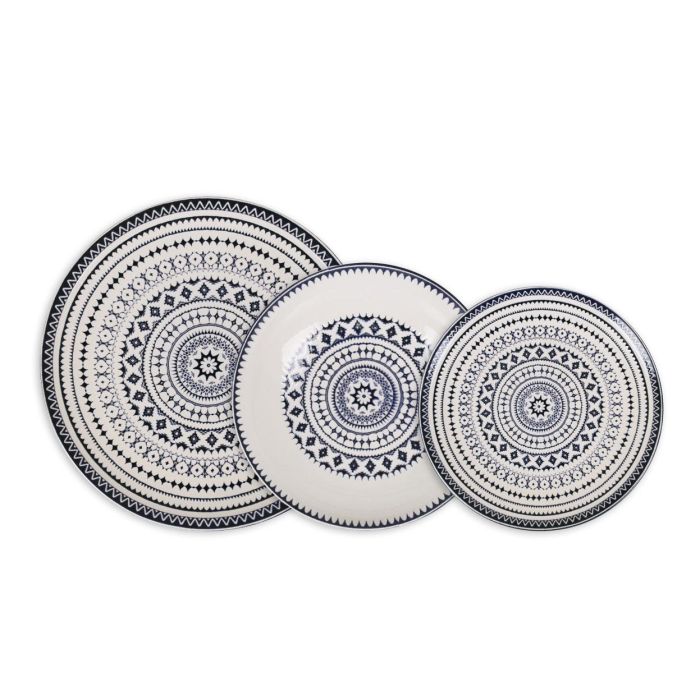 Vajilla Cebreiro Monaco 12 Piezas - Santa Clara, Stoneware, Lavavajillas y Microondas (2 Unidades) 3 Vajilla Cebreiro Monaco 12 Piezas - Santa Clara, Stoneware, Lavavajillas y Microondas (2 Unidades) 3