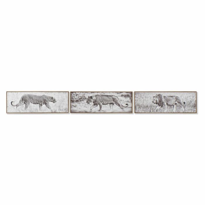 Cuadro Colonial DKD Home Decor Blanco Negro 3.5 x 32 x 92.5 cm (3 Unidades) Cuadro Colonial DKD Home Decor Blanco Negro 3.5 x 32 x 92.5 cm (3 Unidades)