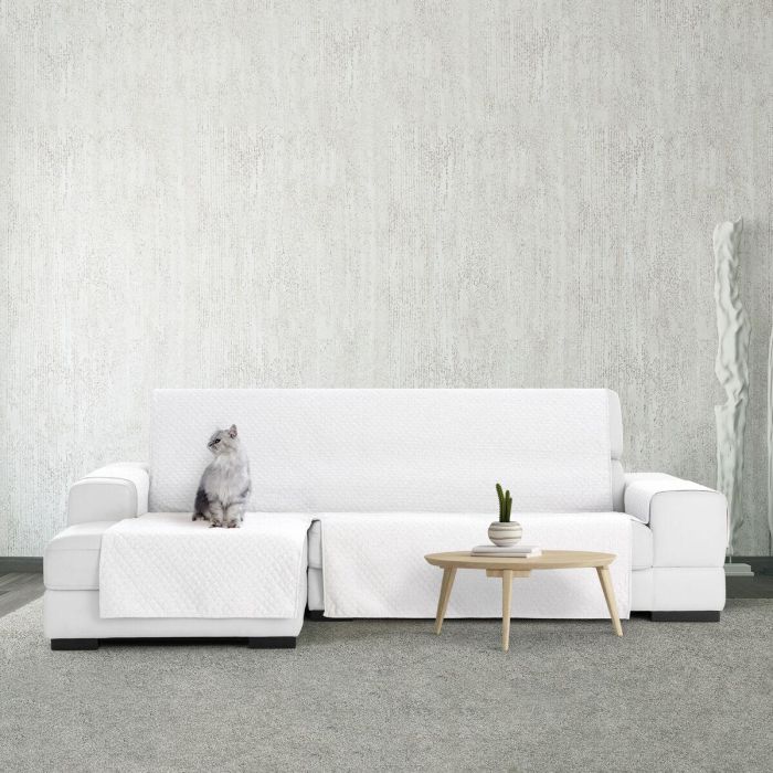 Funda para chaise longue de brazo corto izquierdo Eysa SILVER Blanco 100 x 110 x 290 cm 4